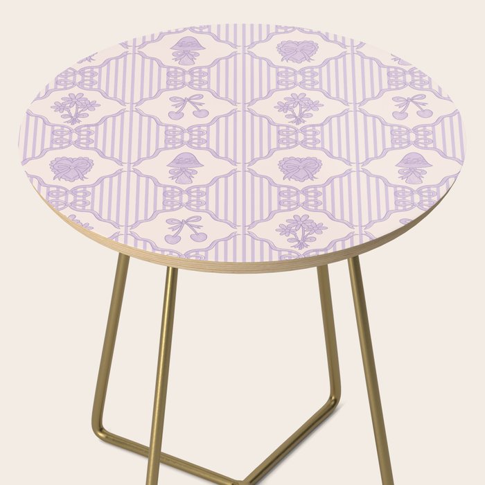 Eloise Print in Lavender Side Table Gallery Image 2