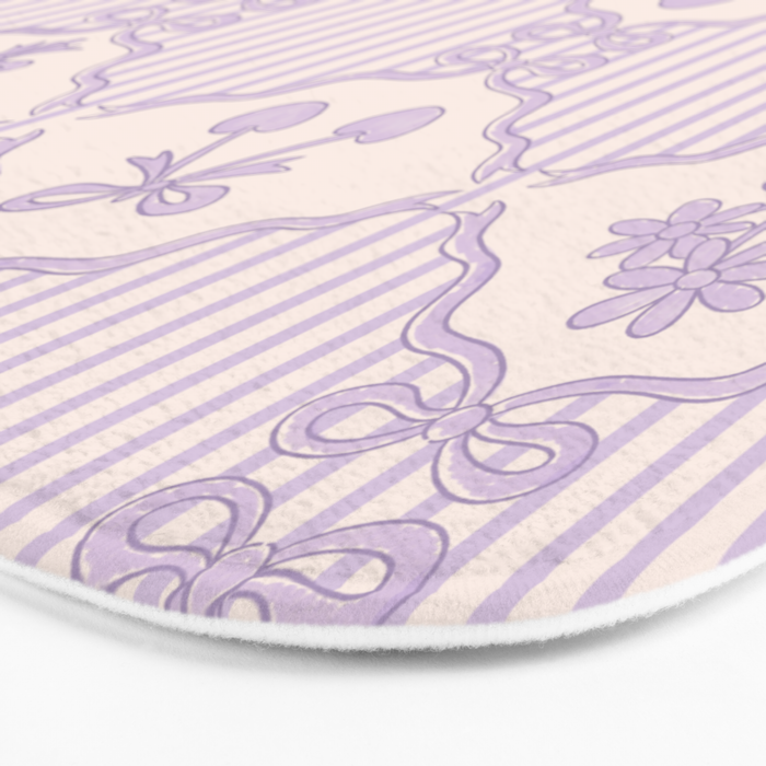 Eloise Print in Lavender Bath Mat Gallery Image 3