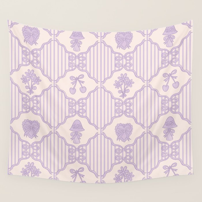 Eloise Print in Lavender Wall Tapestry Gallery Image 1