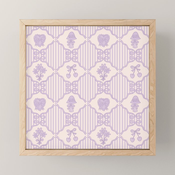 Eloise Print in Lavender Mini Art Print Gallery Image 1