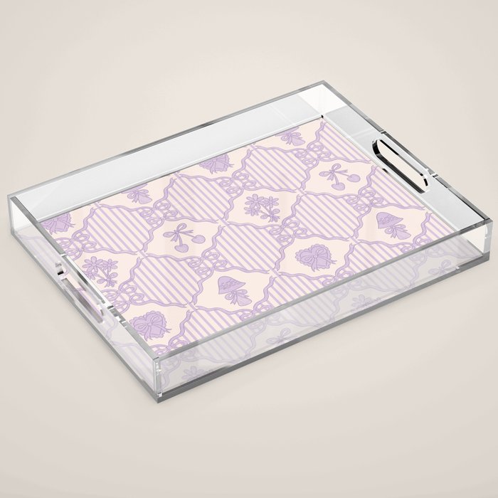 Eloise Print in Lavender Acrylic Tray Gallery Image 1
