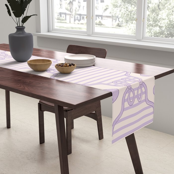 Eloise Print in Lavender Table Runner Gallery Image 2