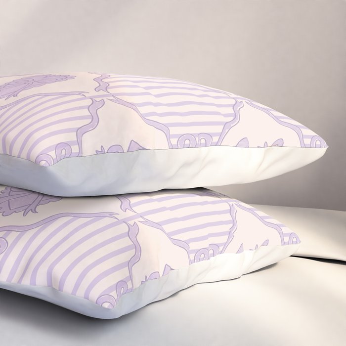 Eloise Print in Lavender Pillow Sham Gallery Image 3