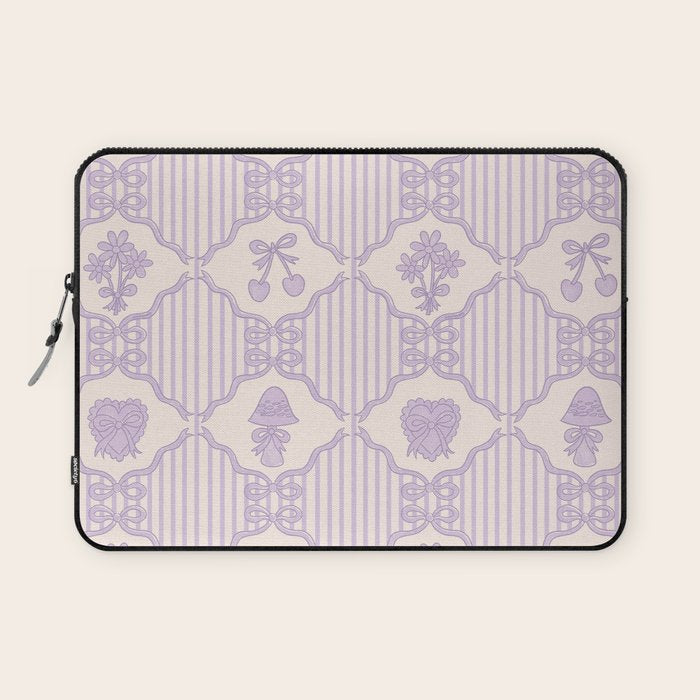 Eloise Print in Lavender Laptop Sleeve Gallery Image 1