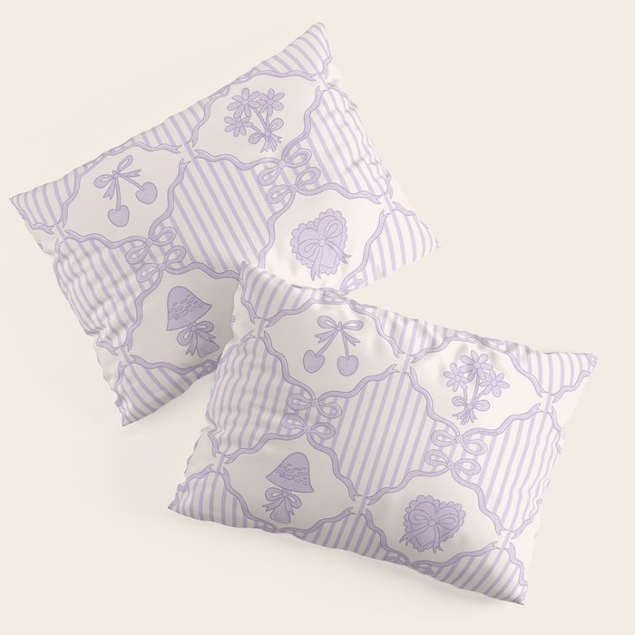Eloise Print in Lavender Pillow Sham Gallery Image 1