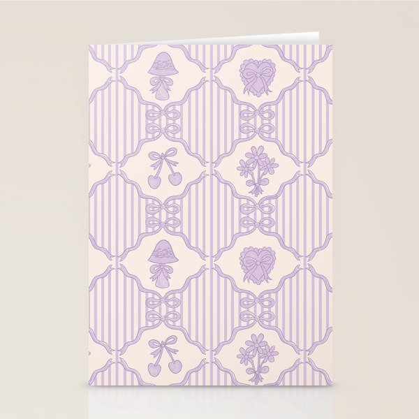 Eloise Print in Lavender Stationery Card Gallery Image 2