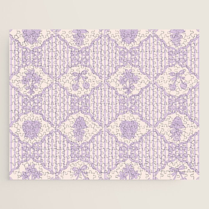 Eloise Print in Lavender Jigsaw Puzzle Gallery Image 1