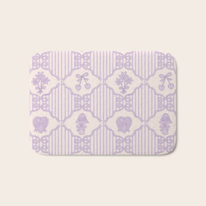 Eloise Print in Lavender Bath Mat Gallery Image 1