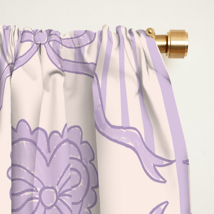 Eloise Print in Lavender Window Curtain Gallery Image 2