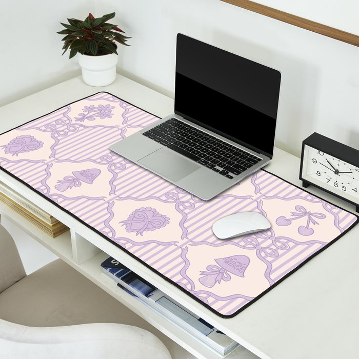 Eloise Print in Lavender Desk Mat Gallery Image 2