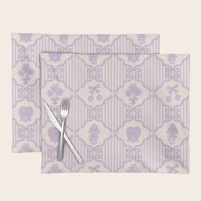 Eloise Print in Lavender Placemat Gallery Image 1