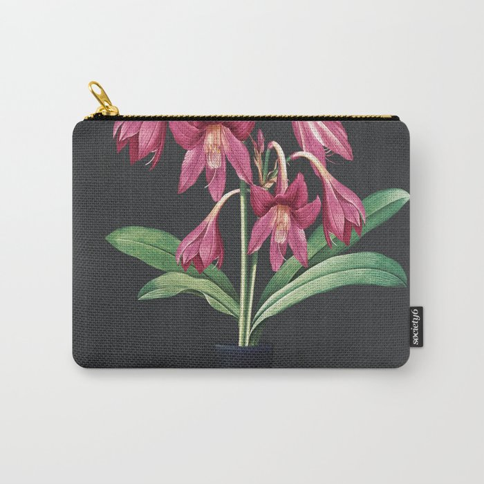 Flowers in Black Vase 3 Carry All Pouch Gallery Image 1