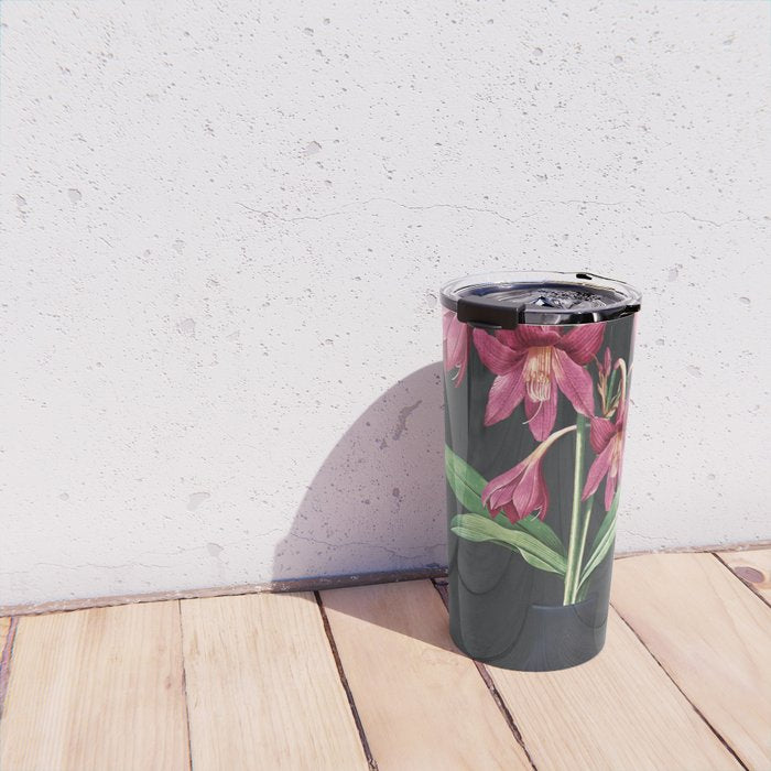 Flowers in Black Vase 3 Travel Mug Gallery Image 4