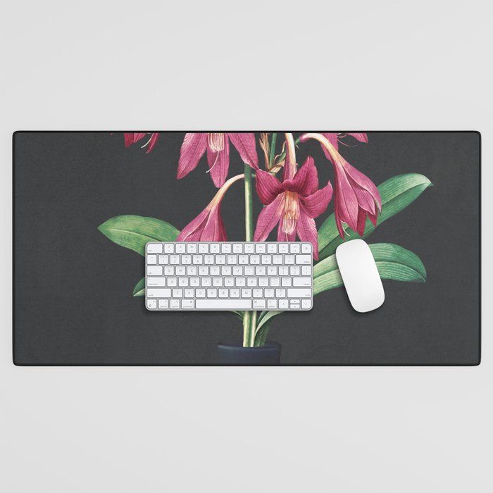 Flowers in Black Vase 3 Desk Mat Gallery Image 1