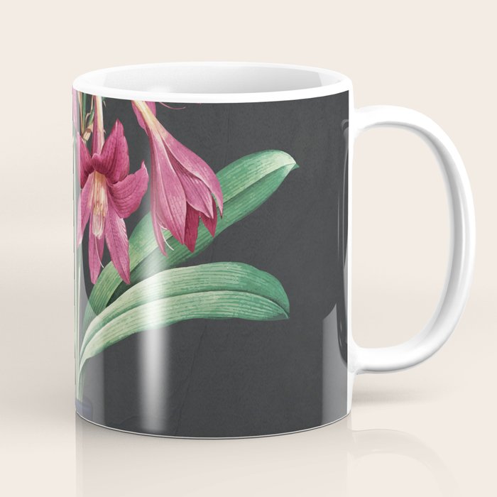 Flowers in Black Vase 3 Coffee Mug Gallery Image 1