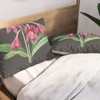 Flowers in Black Vase 3 Pillow Sham Gallery Image 2