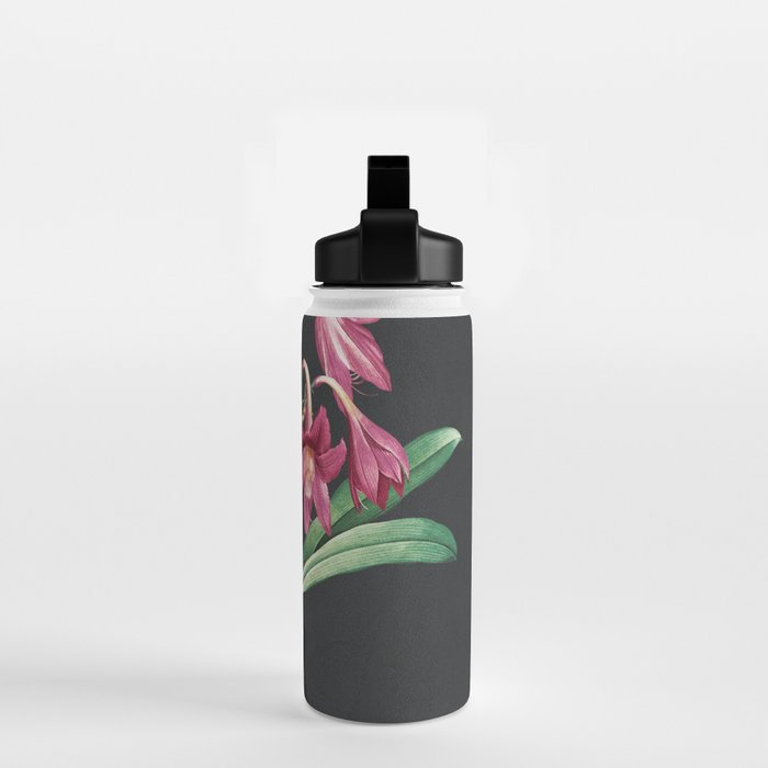Flowers in Black Vase 3 Water Bottle Gallery Image 2