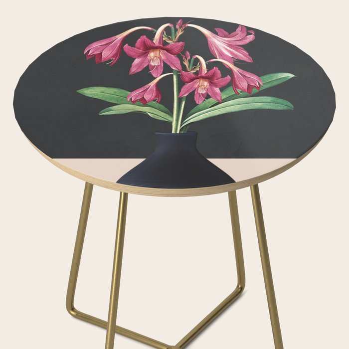Flowers in Black Vase 3 Side Table Gallery Image 2