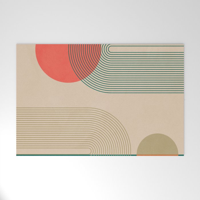 geometric abstract 153 Welcome Mat Gallery Image 1