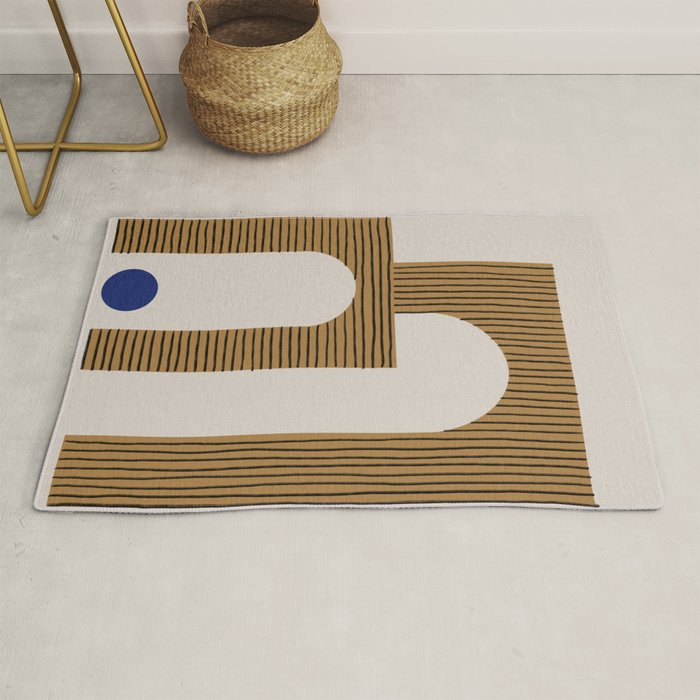 Blue Circle #3 Rug Gallery Image 1