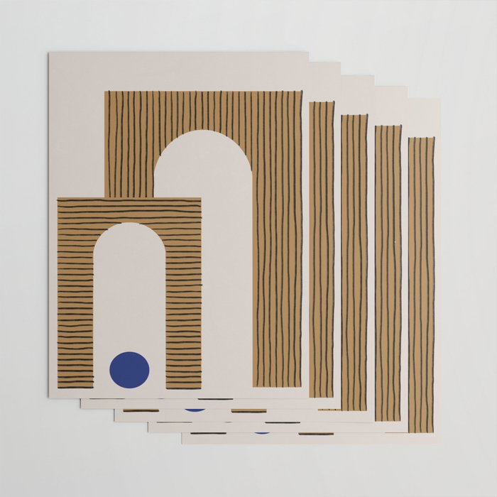 Blue Circle #3 Wrapping Paper Gallery Image 3