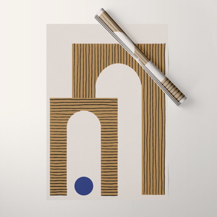 Blue Circle #3 Wrapping Paper Gallery Image 1
