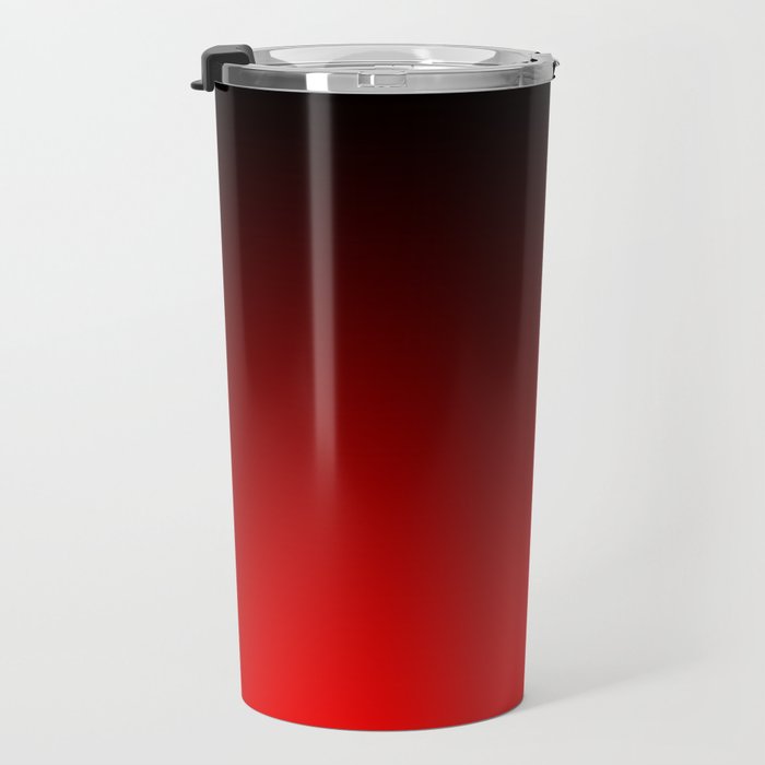 Black Red Neon Nights Ombre Travel Mug Gallery Image 3