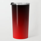 Black Red Neon Nights Ombre Travel Mug Gallery Image 3