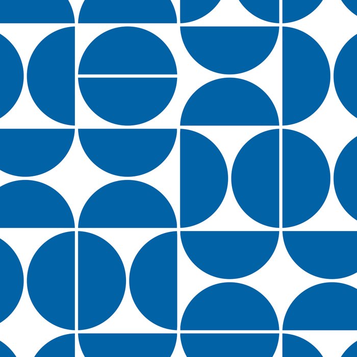 Mid Century Modern Geometric 04 Electric Blue Coffee Mug Gallery Image 2