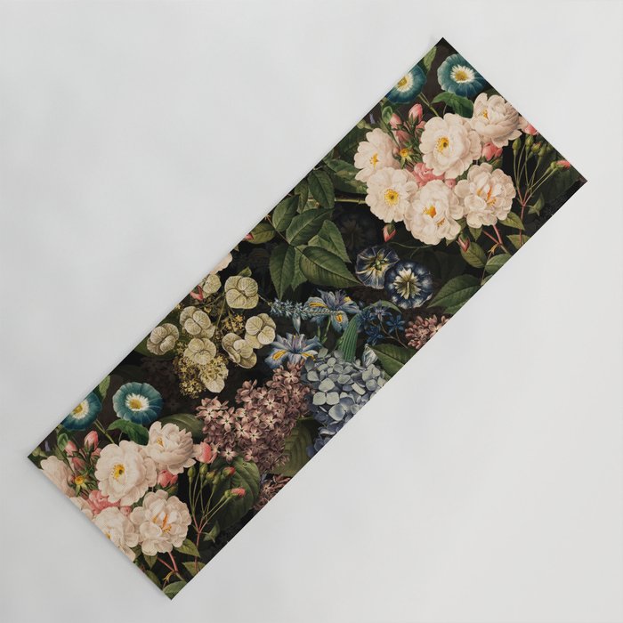 Mystic Vintage Midnight Rose Garden Yoga Mat Gallery Image 1