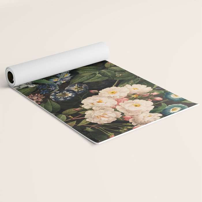 Mystic Vintage Midnight Rose Garden Yoga Mat Gallery Image 2