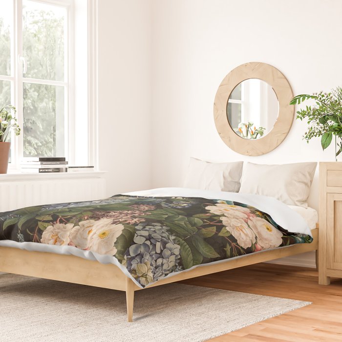 Mystic Vintage Midnight Rose Garden Duvet Cover Gallery Image 2