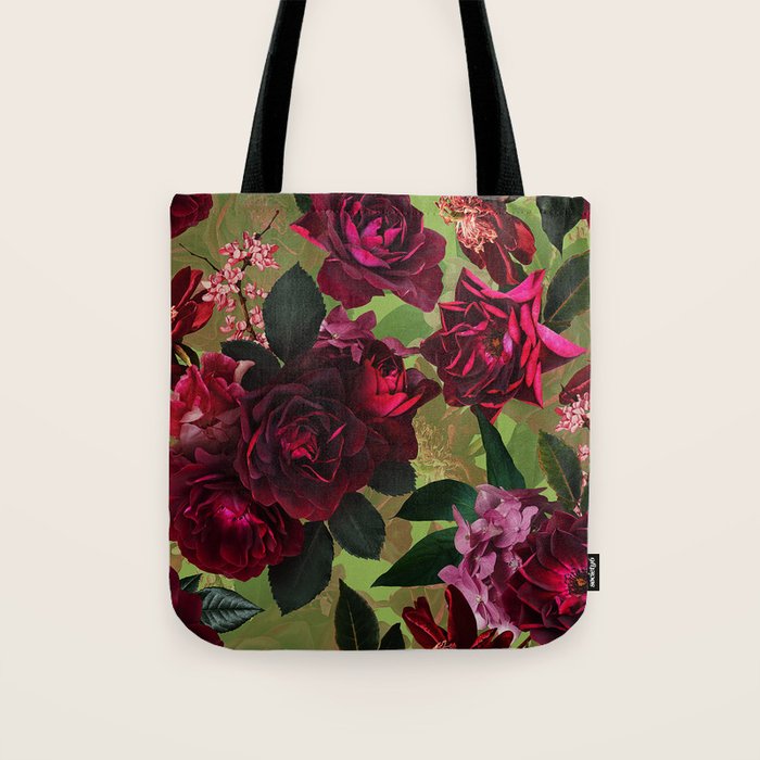 Vintage & Shabby Chic - Botanical Roses Summer Garden   Tote Bag Gallery Image 1