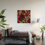 Vintage & Shabby Chic - Botanical Roses Summer Garden   Wood Wall Art Gallery Image 2