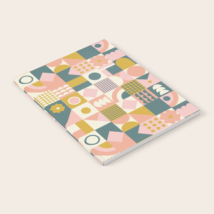 Mid Century Squares Notebook Gallery Image 2