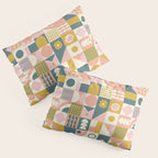 Mid Century Squares Pillow Sham Gallery Image 3