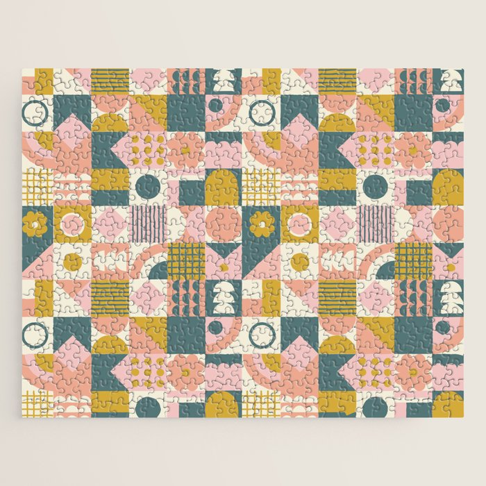 Mid Century Squares Jigsaw Puzzle Gallery Image 1
