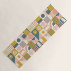 Mid Century Squares Yoga Mat Gallery Image 1