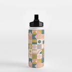 Mid Century Squares Water Bottle Gallery Image 2