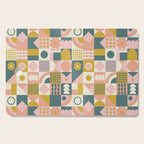 Mid Century Squares Cutting Board Gallery Image 1