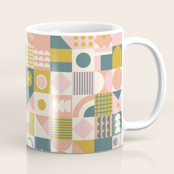 Mid Century Squares Coffee Mug Gallery Image 1
