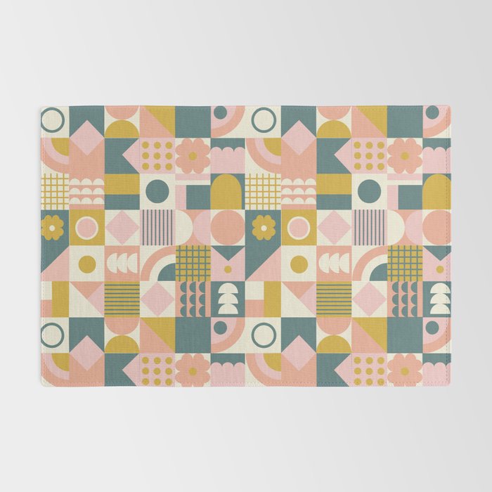 Mid Century Squares Rug Gallery Image 2