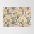 Mid Century Squares Rug Gallery Image 2