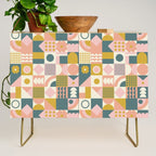 Mid Century Squares Credenza Gallery Image 1
