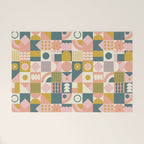 Mid Century Squares Welcome Mat Gallery Image 1