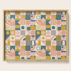 Mid Century Squares Serving Tray Gallery Image 1