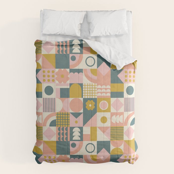 Mid Century Squares Comforter Gallery Image 1