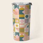 Mid Century Squares Travel Mug Gallery Image 2