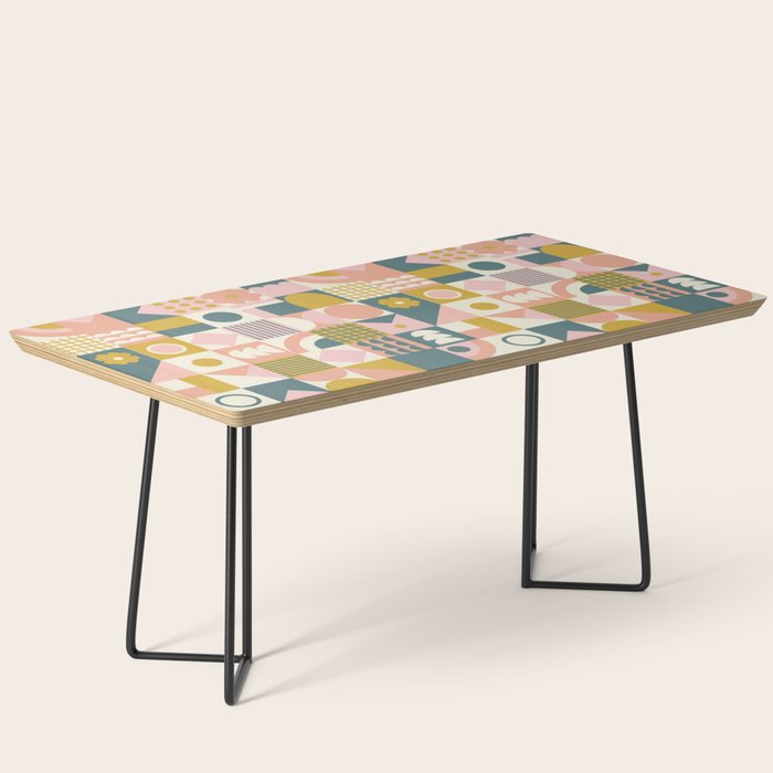 Mid Century Squares Coffee Table Gallery Image 1