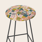 Mid Century Squares Stool Gallery Image 2